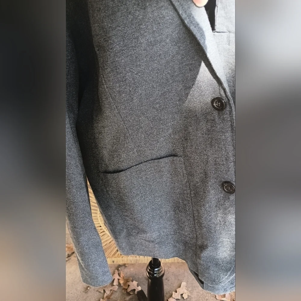 NWT Gap Gray Cotton Blazer_XXL